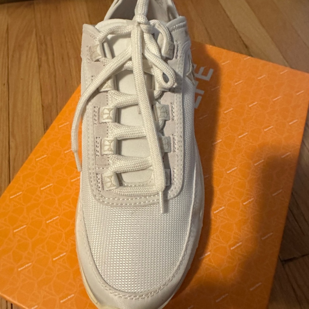 Naked Wolfe women’s white tennis shoes. Never worn. New with box. - Picture 3 of 8